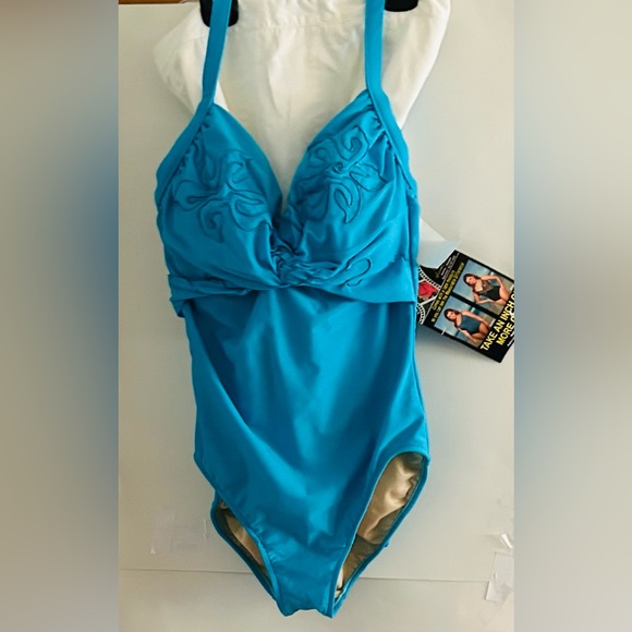 New Carol Wior Slimsuit Designer Collection size  16 made in USA Summer - Picture 4 of 16